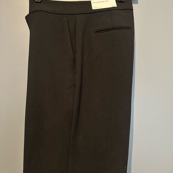 Ann Taylor-New The Skim Wide Leg Black Pant - size 8 petite - Picture 3 of 4